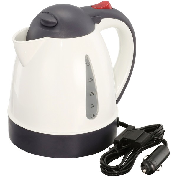 Meltec CK-673 Electric Water Boiler for Car Use, 33.8 oz (1 L), DC 12V, Auto Stop Function, Empty Off Function