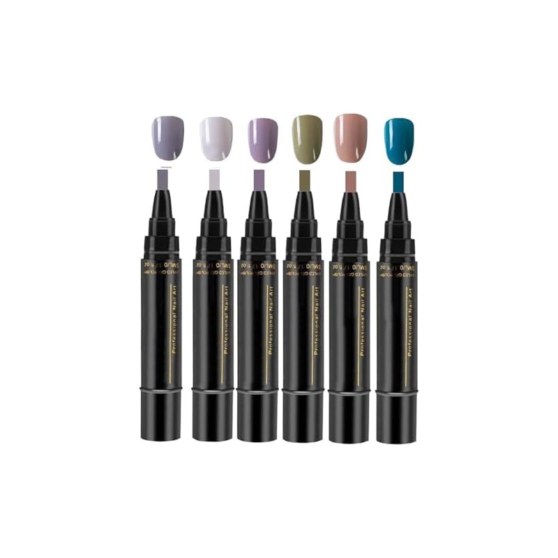 Lápiz de Esmalte Uñas, 6 Piezas Lápices Esmalte Uñas Gel