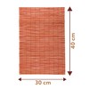 MIJOMA Bamboo Place Mats Set | 4 Pieces 30 x