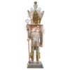 16-Inch Hollywood Platinum and Gold Glitter King Nutcracker