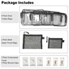 POQOD 6 Pack TSA Approved Clear Travel Toiletry Bag, Portable