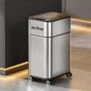 MRBIN Bathroom Stainless Steel Adsorption Motion Sensor Trash Can with