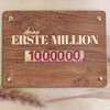 Geschenk Deine erste Million - XL Geldgeschenk aus Holz inkl.