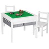 UTEX Wooden 2 in 1 Kids Construction Play Table and