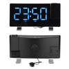 Digital Alarm Clock 180° Projection On Ceiling Wall USB Powered