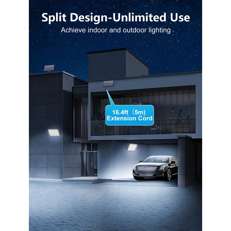 400LED Solar Lights Outdoor,3 Modes & Remote Control Motion Sensor