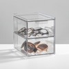 mDesign Storage Box with Drawer - Sturdy Plastic Drawer Box
