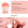 CORINGCO Mini brochas de maquillaje de viaje, juego de cápsulas,