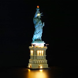 Lightailing Led Light Compatible with 21042 Architecture Statue of Liberty Building Blocks Model：Remote-Control Version - NOT Included The Model Set