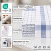 ZOLLNER 5er Set Geschirrtücher, 50x70 cm, Halbleinen, blau weiß