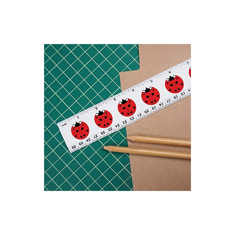 Lady Bug Ladybug Insect 12 Inch Standard and Metric Plastic