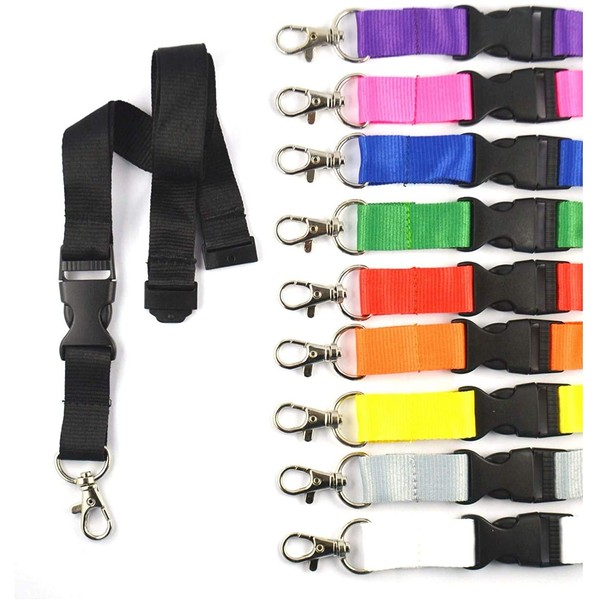 10 Pieces - Lanyards without Printing - Lanyard Keychain No