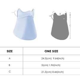 OHRAIN Sun Protection UPF 50+ Face Covers Balaclava Breathable Neck Gaiters for Women SLF3M172 Blue