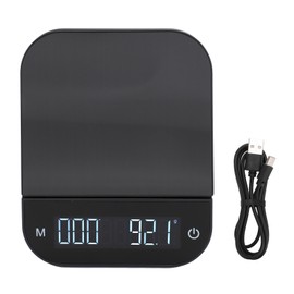 Kitchen Scale 0.1g to 6.6lb LED Display Touch Control Tare Function Automatic Timing Coffee Scale for Family Cooking