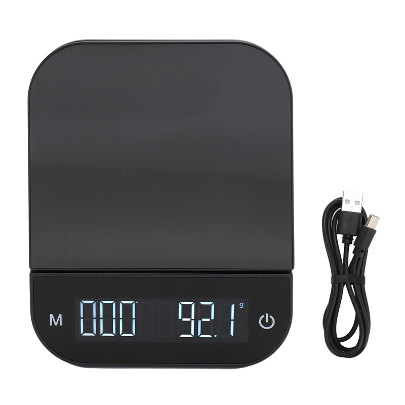 Kitchen Scale 0.1g to 6.6lb LED Display Touch Control Tare