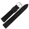 Hadley-Roma LS1010 16mm Watch Strap Band Black Fur Genuine Hair