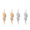 Punk Exaggerated Lightweight Lightning Thunder Weather Bolt Dangle Hanging Earrings
