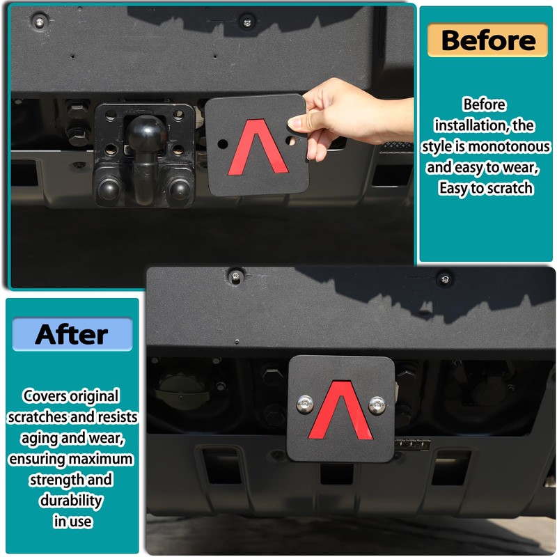 Hudiriy Car Trailer Hitch Cover Compatible with Ineos Grenadier 2020-2025