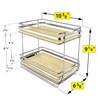 LYNK PROFESSIONAL® Élite™ Pull Out Spice Rack Organizer for Cabinet