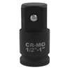 LDEXIN 1/2" Female to 1" Male Impact Socket Adapter, Black
