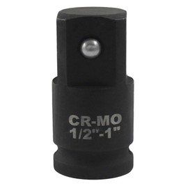 LDEXIN 1/2" Female to 1" Male Impact Socket Adapter, Black Wrench Socket Adapter For Impact Driver