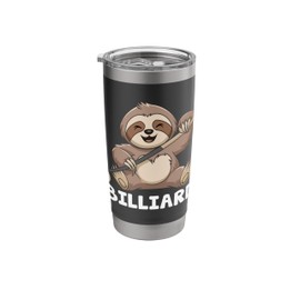 Sloth Playing Billiard Pool Cue Sports Athlete Game For Kids Stainless Steel Insulated Tumbler