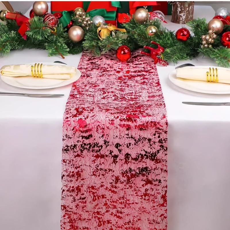 1 Roll 3 Yards Gold Table Runner 29CM Glitter Foil