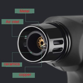 Taughch 4 Pack Taughch Butane Torch Lighter Set,Candle Lighter Refillable, Jet Flame,Windproof,Adjustable Flame, Safety Lock, Ideal for Culinary, Crafts, Camping(Butane Not Included)