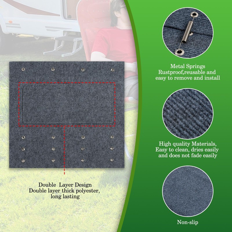 HOMEE RV Step Covers 3 Packs, Camper Step Covers 23