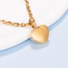 Heart Urn Necklace for Ashes Tiny Heart Capsule Cremation Keepsake