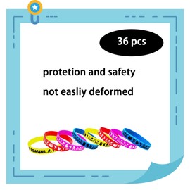 BignzwUra 36 PCS Bowling Motivational Silicone Wristbands Rubber Bracelets Bulk for Baby Shower/Events/Carnival/Birthday Party Favors Supplies Decorations Goodie Bag Favor Stuffers