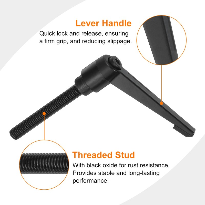 QUARKZMAN M10 x 70 mm Adjustable Knobs Handle Male Thread