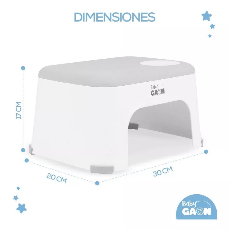 Baby Gaon Banco Para Bebés Taburete Multiusos Infantil Antiderrapante
