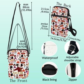 LEVLO Greatest Showman Musical Crossbody Bag Barnum Fans Gift This Is Me Musical Shoulder Bag Broadway Musical Merch (This Is Me C Bag)