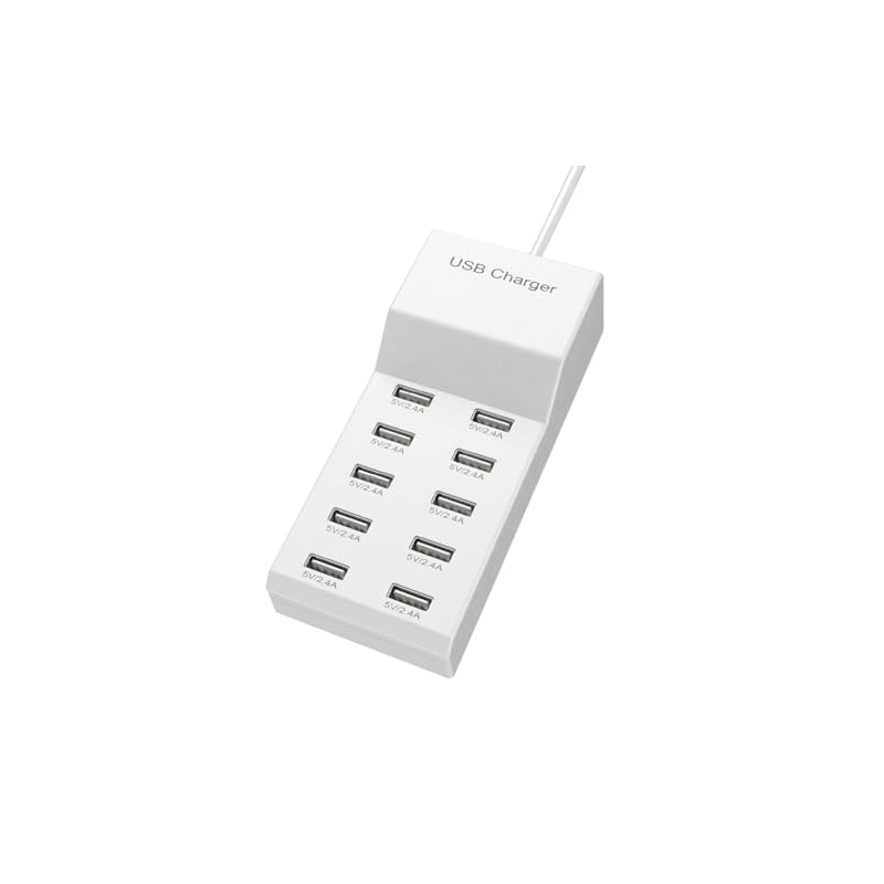 SHUNSRSW 10 Port USB Charging Station Multi Port Charging Station