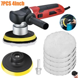 Octoder 7in1 4inch Car Polishing Buffing Pads Drill Sponge Kit Set Waxing Foam Polisher