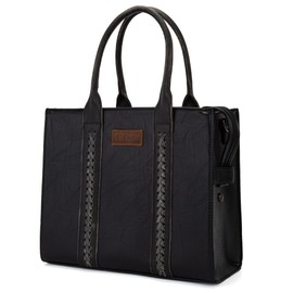 × Wrangler Tote Bag Large Satchel with Zipper Top Handle Handbag for Women WG70-8317EBK