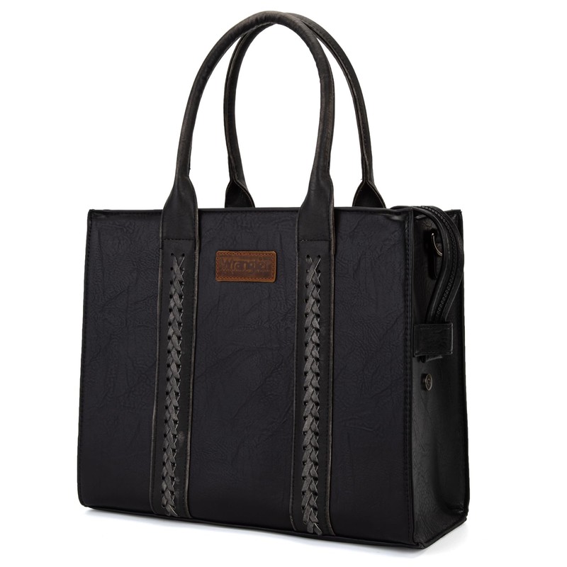 × Wrangler Tote Bag Large Satchel with Zipper Top Handle