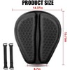 RWUJILONG Motorcycle Seat Cushion 3D Honeycomb Motorcycle Gel Seat Cushion