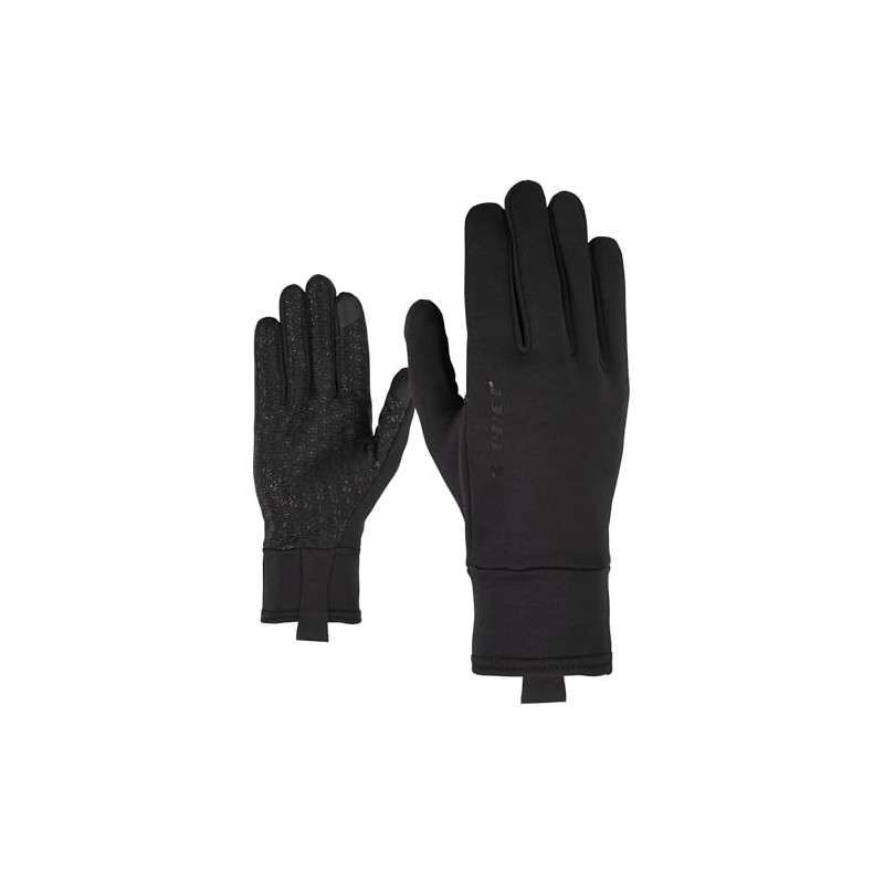 Ziener DISANTO Touch Bike Glove - 8.5, Black