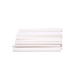 HaGa® End Strip Pack of 50 – End Rail for PE Privacy Protection Strips in White Mounting Clips