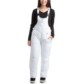 Arctic Hero Women's Ski Snow Bib - Waterproof Insulated Ski Pants Snowboard Overalls - Snow Pants for Women (Sizes: S-2XL), Size XX-Large, White