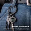 TISUR Men's Titanium Carabiner for Keycase Keychain with Key Ring