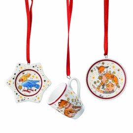 Mini Set of 3 Cups 2024 Christmas Lights Multi-piece cm