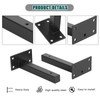 HSEAMALL 4PCS Shelf Brackets Heavy Duty Floating Shelf Brackets 6