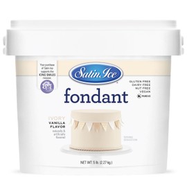 Satin Ice Fondant for Cake Decorating, Ivory (5 Pound)