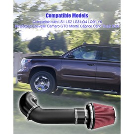 Intake Kit Compatible with LS1 LS2 LS3 LQ4 LQ9 LY6 Restomod Chevelle Camaro GTO Monte Caprice Carlo Truck SUV