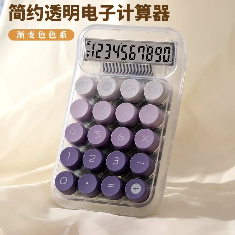 Mechanical Calculator Cute Desktop Clear Digital Display