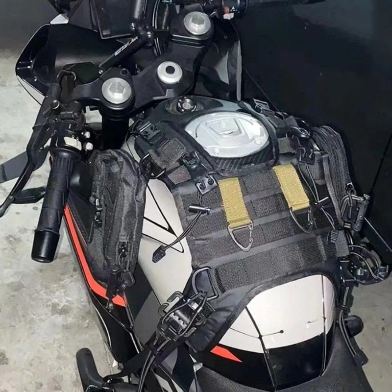 Chaleco Tanque De Motocicleta Con Varios Accesorios
