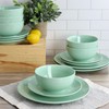 Elama Luna Porcelain Dinnerware Set (Mint), Service for 6, 18